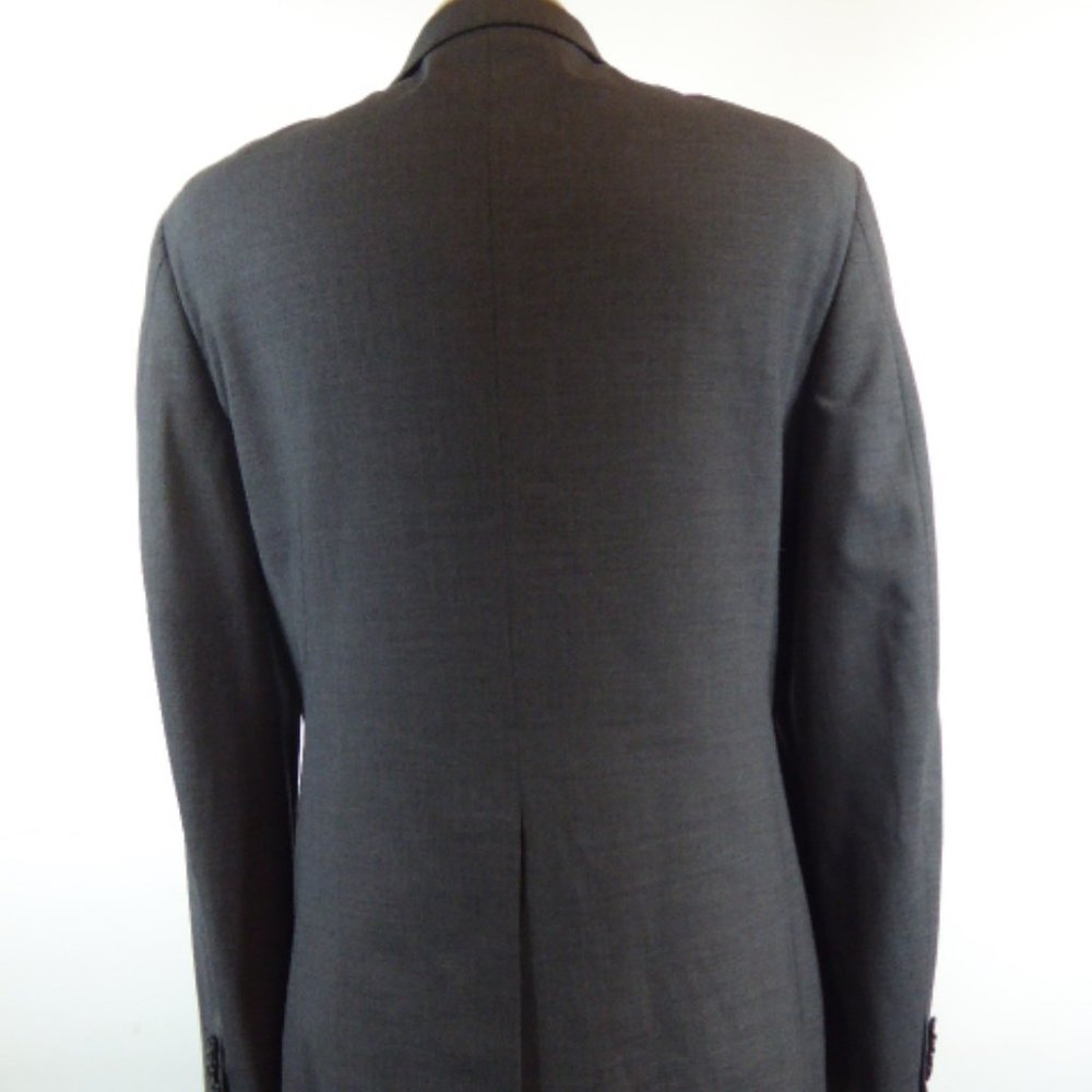 New Theory Solid Gray Wool Stretch Two Button Bla… - image 5